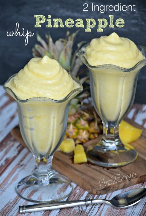 Pineapple whip - Combine frozen pineapple and pineapple juice in a high speed blender (like this one). Blend until smooth. Using a piping or ziplock bag (with the tip cut off), swirl Dole Whip into cup (s). If you prefer to create a Pineapple Dole Whip Float, pour additional desired amount of pineapple juice in the cup until Dole Whip floats.